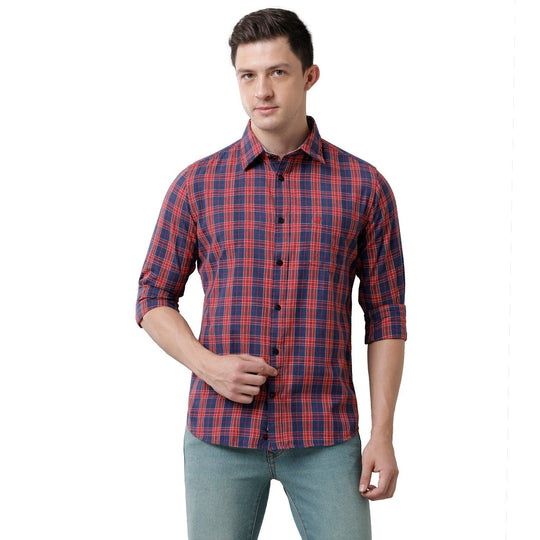 Multi Checks Casual Shirt Slim Fit