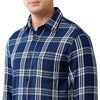 Men Slim Fit Checks Pointed Collar Casual Shirt